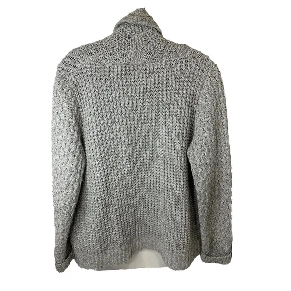 Madewell Womens Sweater Medium Gray Knit‎ Casual Career Cardigan - Image 8