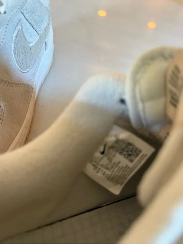 Nike Air Force Retro white cream tennis shoe - Image 8