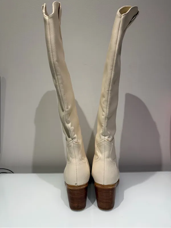 Billini Novena Tall Boots Off White Size 8 - Image 6