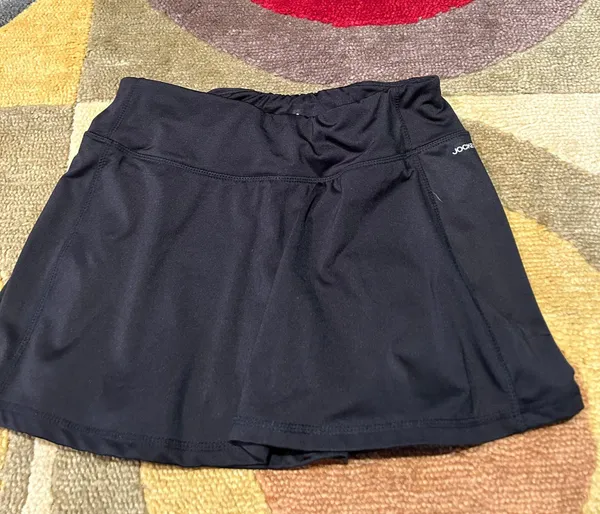 Jockey Black Mini Tennis Skort Built in Shorts Zipper Pocket Women’s Size Small - Image 3