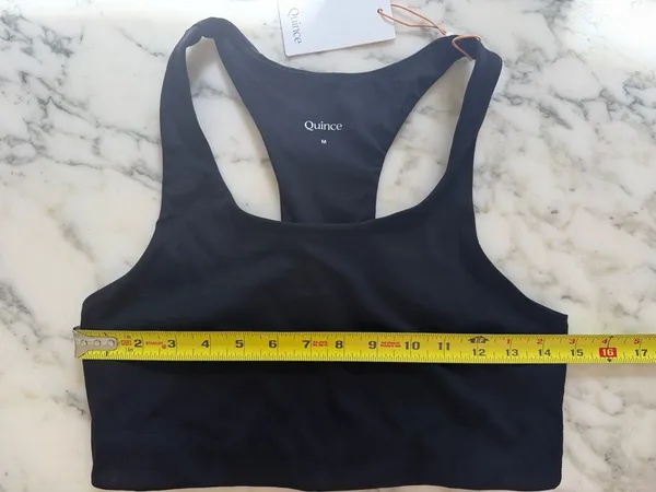 NWT QUINCE Black Ultra-Form Scoop-Neck Longline Bra Size S and M - Image 7