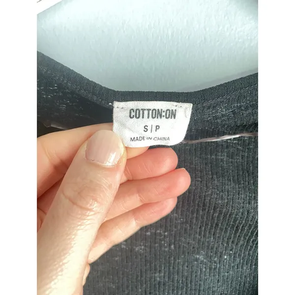 Cotton On Black Cardigan Sweater Coquette Whimsigoth 90s y2k size Small Basic - Image 3