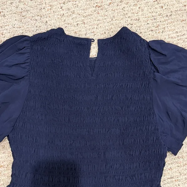 Gap Navy Blue Fit & Flare Dress Size Medium C11-148 - Image 7