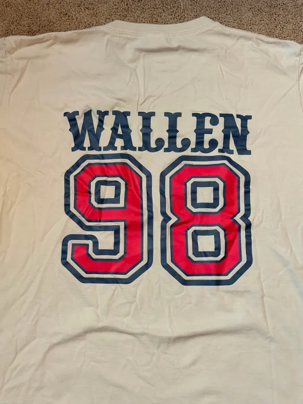 Morgan Wallen 98 Braves-Inspired Graphic Tee | Women’s Large - Image 6