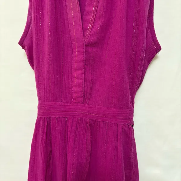 Anthropologie‎ Maeve Batavia Fuchsia Pink Sleeveless Blouse Size Small - Image 6