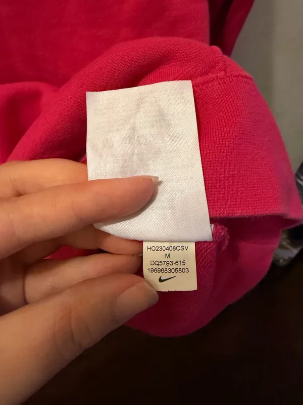 (M) Nike Pink Athletic Hoodie Sweatshirt - Image 5