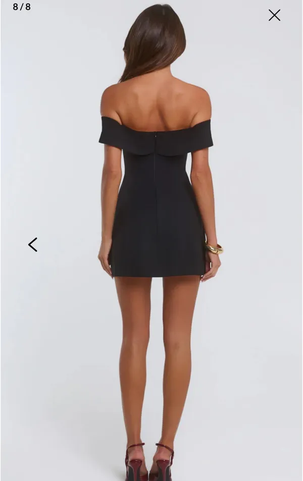 Hello Molly Mini Dress Black - Image 6