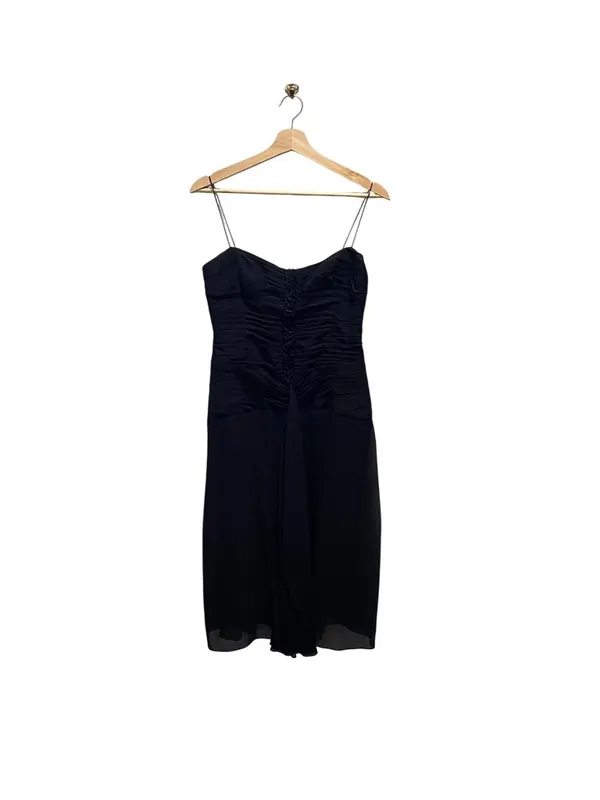 Anne Klein 100% Silk Midi Dress Black Size 6 NWT Wedding, Special Occasion Party - Image 2
