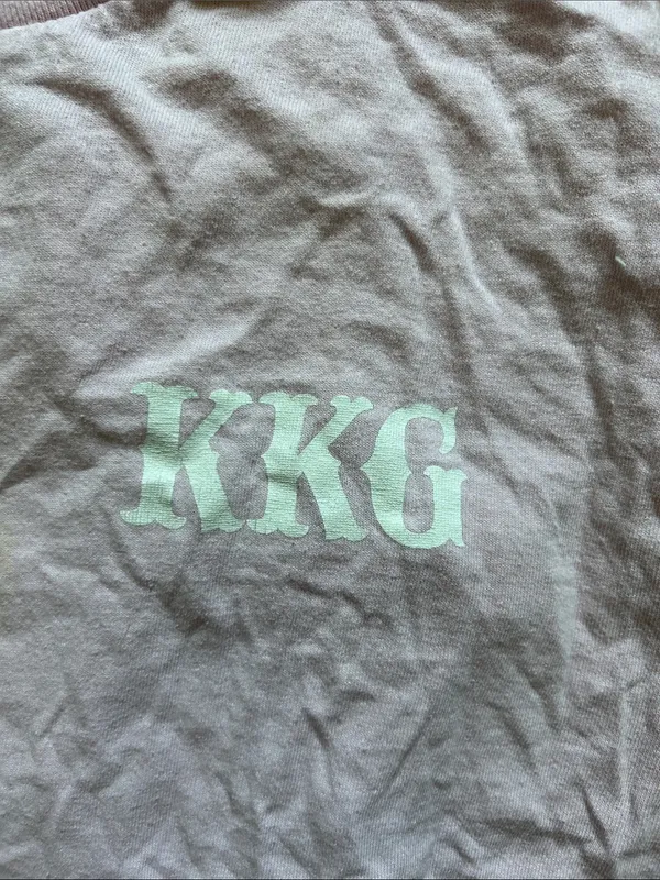 Gildan Light Pink kappa kappa gamma Crew Neck T-Shirt with Small Chest Logo - Image 3