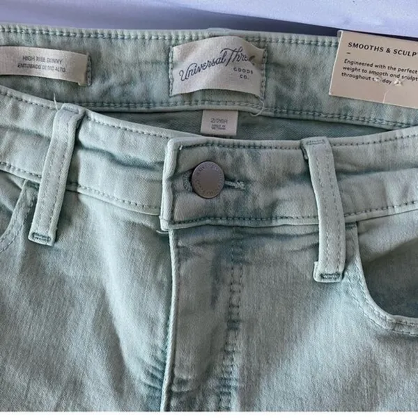 Universal Thread Womens Mint‎ Green High Rise Skinny Ankle Jeans Size 2 26R NEW - Image 6
