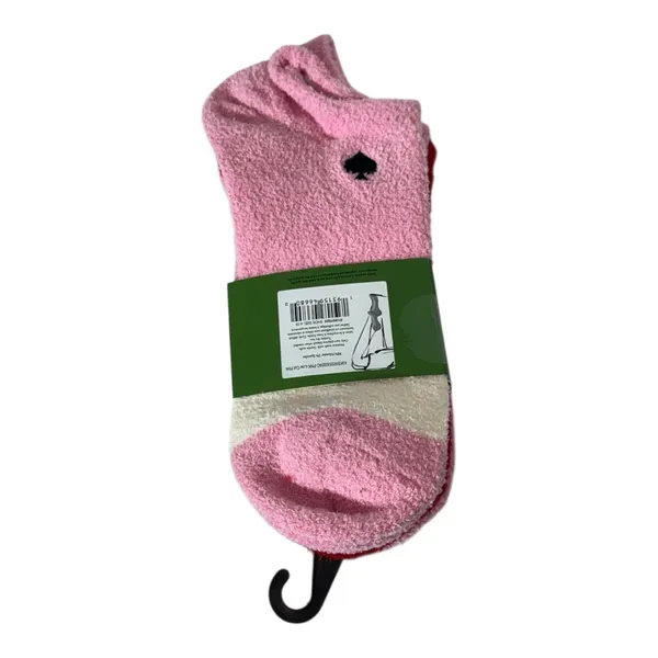 Kate Spade New York Pink & Red Low-Cut Cozy Socks – 3 Pack – NWT - Image 2
