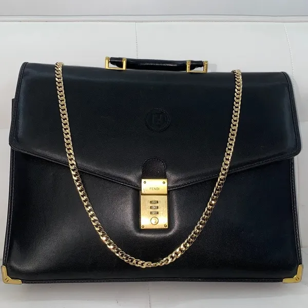 Authentic Rare Vintage FENDI Laptop/Briefcase Business Bag - Image 3