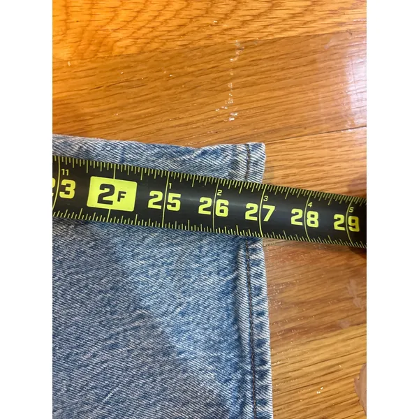 Levi's Wedgie Straight High Rise Blue Medium Wash Button‎ Fly Jeans Size 28 - Image 4
