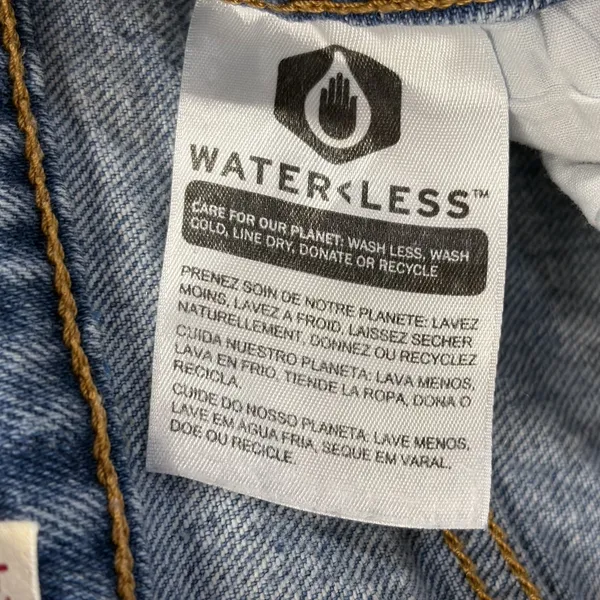 Levi's Premium Womens 24 Jeans Wedgie Straight‎ Button Fly Light Wash Distressed - Image 13