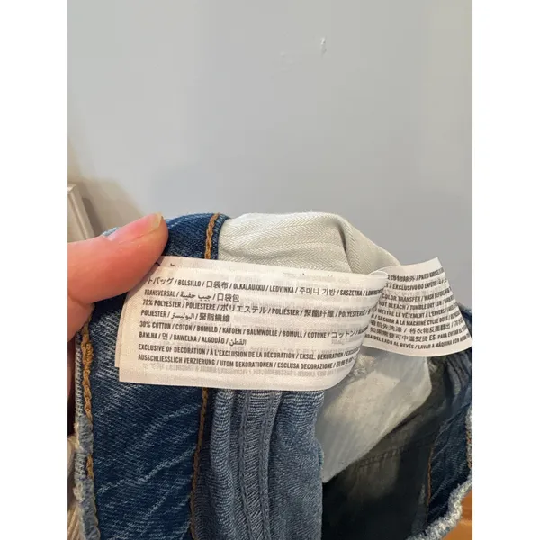 Abercrombie Fitch Curve‎ Love The Baggy Low Rise Jeans Medium Wash Size 28 - Image 4