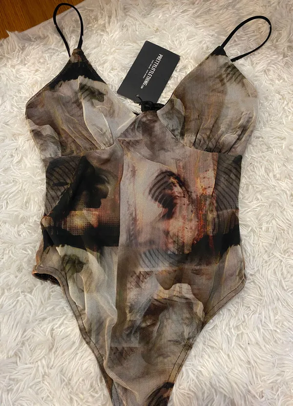 Pretty Little Thing mesh bodysuit - Image 2