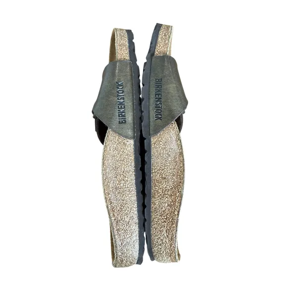 Birkenstock Madrid Metallic Anthracite Birko-Flor Slide Sandals 38/ 7-7.5 Narrow - Image 5