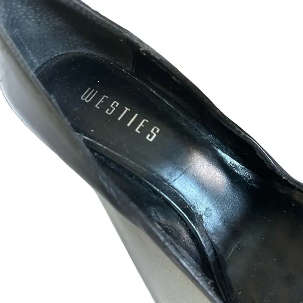 Westies Womens Black Platform‎ Peep Toe Heels Elegant Chic Size 8 - Image 7