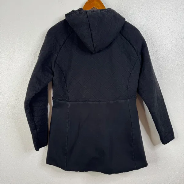 The North Face Black Longline Coat‎ Size Large - Image 2