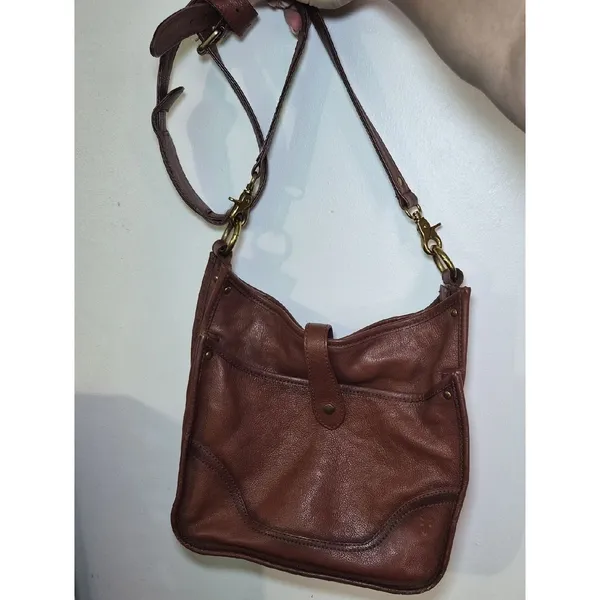 Frye Brown Leather Crossbody Bag - Image 14