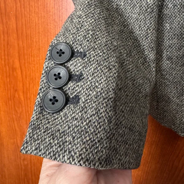 Eddie‎ Bauer Women's Tweed Wool Blend Blazer Brown Tan Sz 2 Academia Equestrian - Image 4