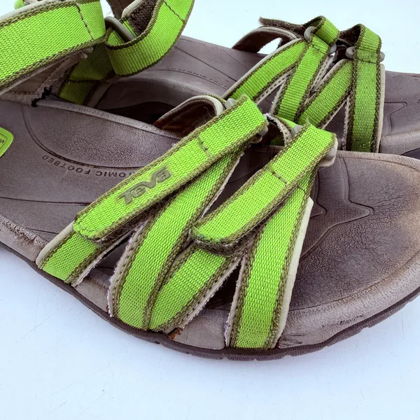 Teva Women's Tirra Lime Green Outdoor Sport Sandals Size 8 - Image 3