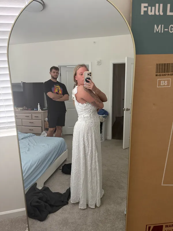 White Maxi Boutique Dress - Image 3
