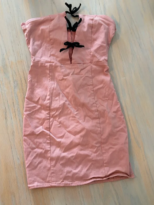 Motel Rocks Pink Bow Mini Dress - Image 2