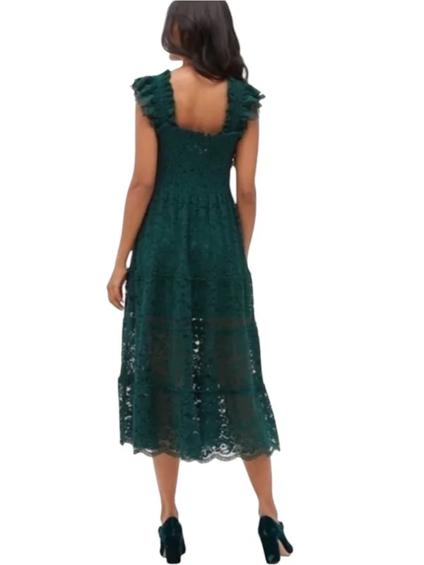 Hill House Collector's Ellie Nap Dress Botanical Garden Lace Green 2023 Size S - Image 2