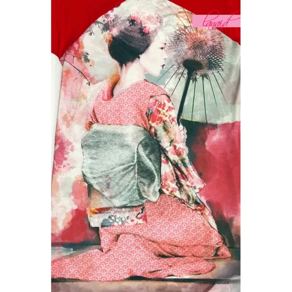 Smash! Fabia Tunic Dress Japanese Geisha Asian Woman V-Neck Strappy Cut-Outs S - Image 6