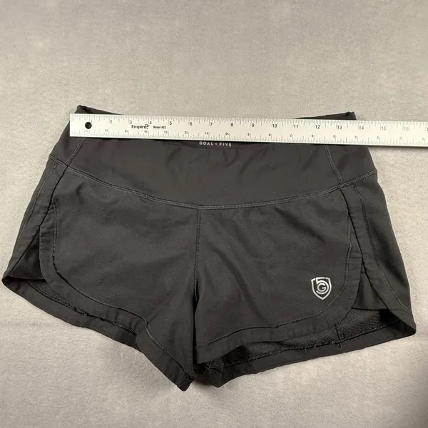Goal Five Women Black Soccer Training Shorts Size Small Reflective Logo - Image 5