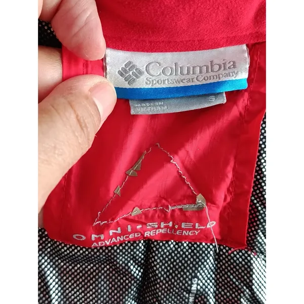 Columbia Omni Heat Vest Womens Red Polyester Full Zip Quilted Lined Small - Image 4