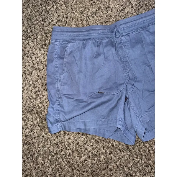 Orvis Women's Blue Shorts Drawstring with Pockets Cotton Lyocell Size‎ Large - Image 2