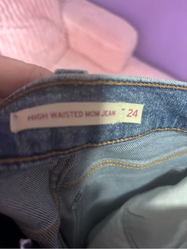 Levis Mom jeans Classic High-Rise Distressed Women’s Jeans - Blue - Image 3