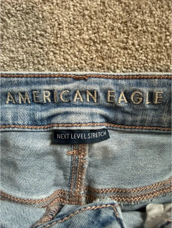 American Eagle High Rise Shortie Next Level Stretch Shorts - Image 4