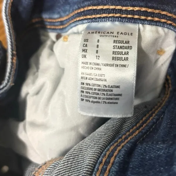 American Eagle Kick Boot Jeans‎ Size 8 Blue - Image 6