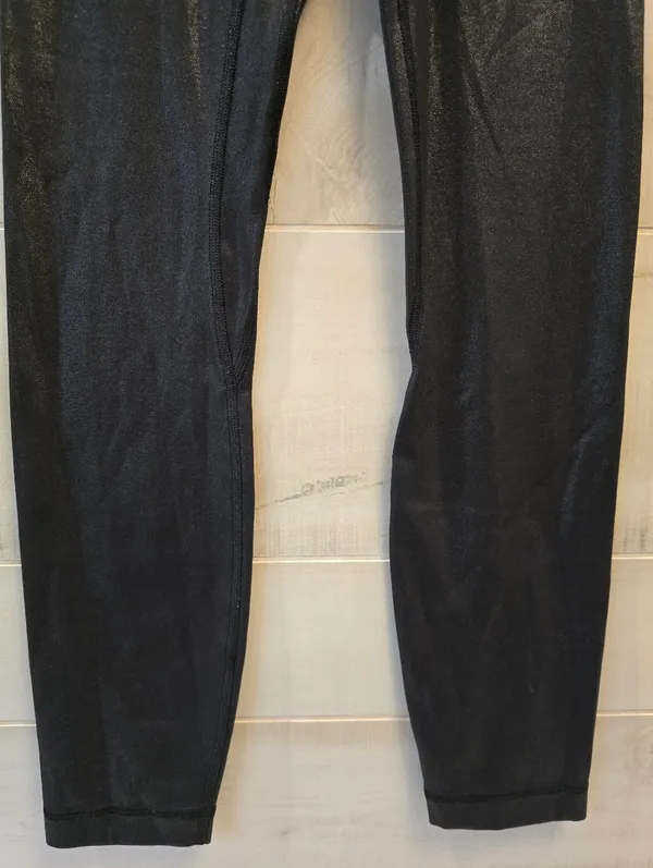 {2} Lululemon Align High Rise Pant Legging Tights Black Shine - Image 5