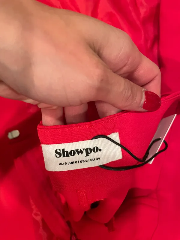 Showpo Red Two-Piece Blazer and Pant Set - Image 4