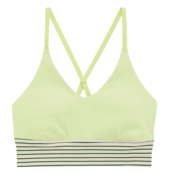 OFFLINE By Aerie Ribbed Scoop Sports Bra sharp green women’s small bralette - Image 2