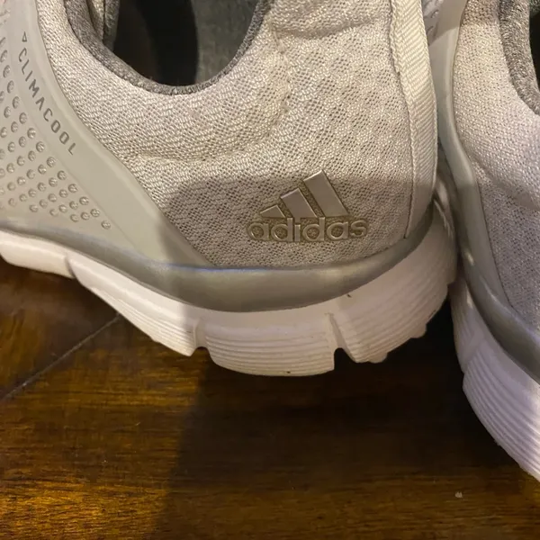 Adidas Golf Shoes size 7.5 grey and pink - Image 3