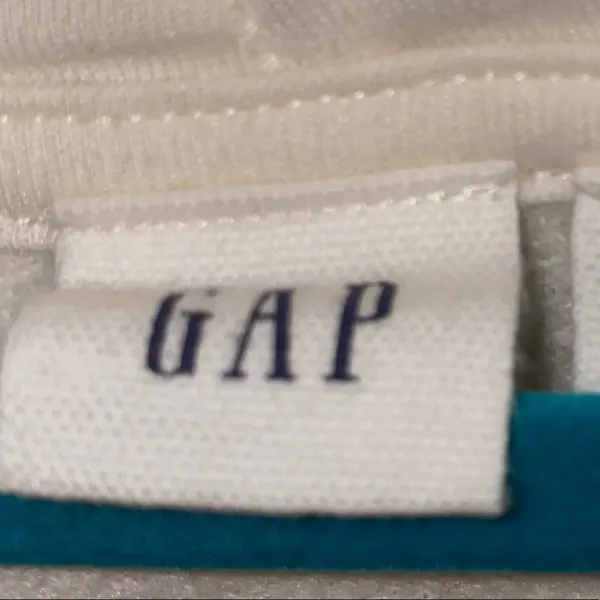 Gap Ivory Hooded Sweatshirt Small Lace Up‎ Side Hoodie Soft Cozy Pullover - Image 5