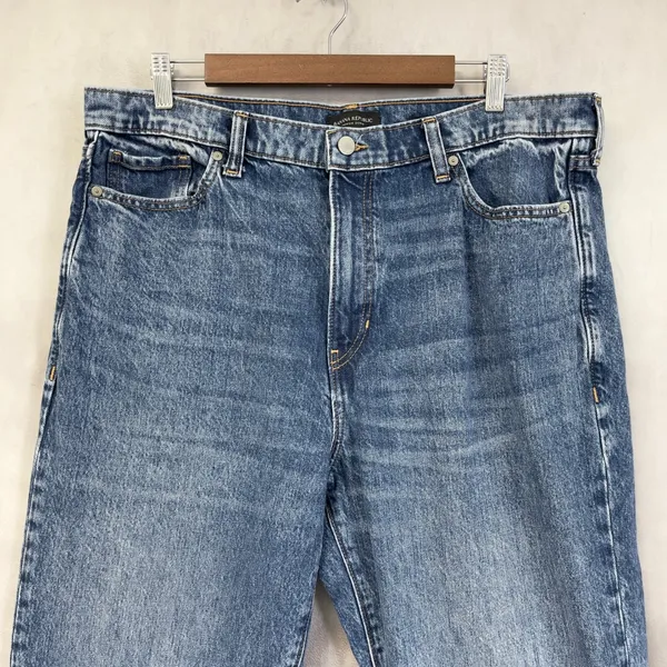 Banana Republic Relaxed Bootcut Jeans Women 33L High‎ Rise Western Classic Indie - Image 3