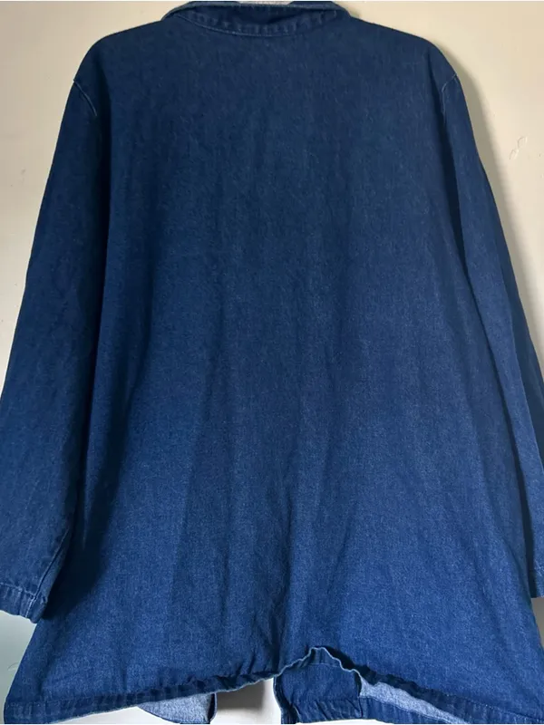 Vintage Hunters Run Women’s Long Sleeve Denim Jacket - oversized fit 1X - Image 7