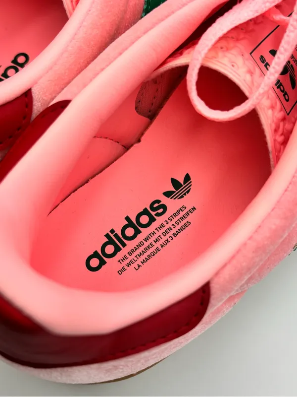 adidas Originals Gazelle Indoor W Glow Pink Court Green Gum Women Casual JI2713 - Image 12