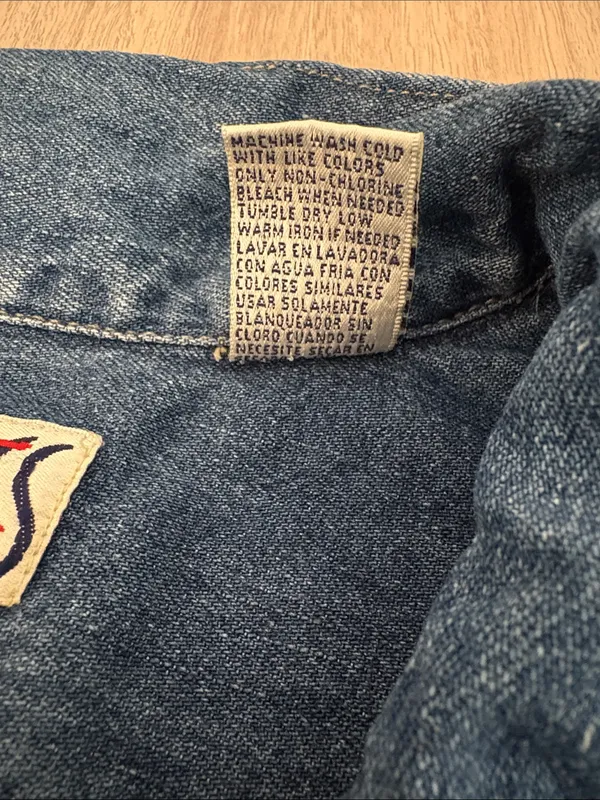 Bill Blass Vintage Denim Full Zip Shacket Shirt Women’s Size 2X - Image 5