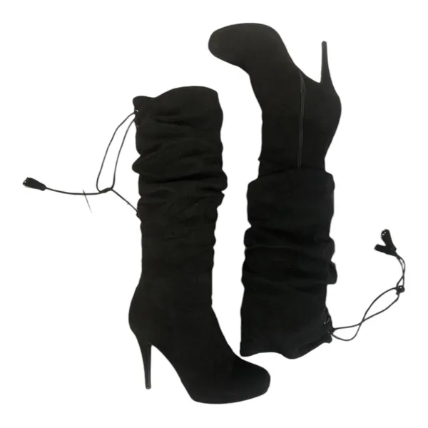 Thalia Sodi Brisa Knee High Slouchy Tassel Boots Size 9 - Image 3