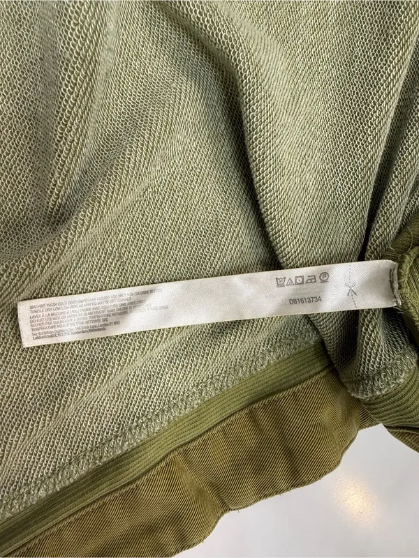 Anthropologie Olive Green V-Neck Long Sleeve Coverup with Front Pockets - Image 5
