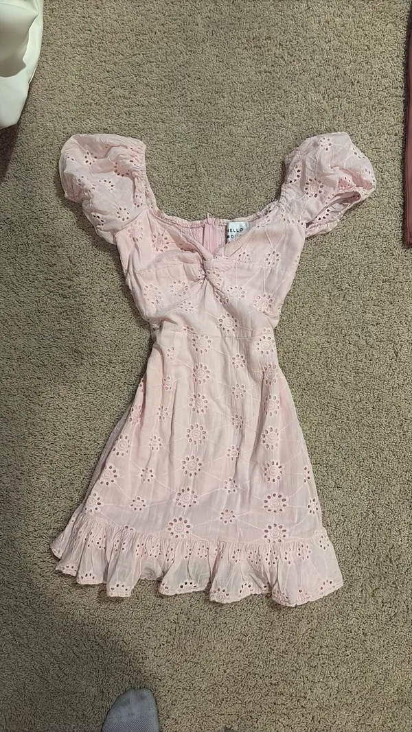 Hello Molly Pink Mini Dress - Image 3