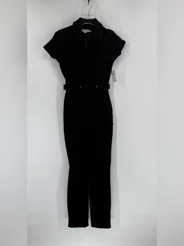 Good‎ American Black Good American Denim Jumpsuit size xs NWT - Image 5