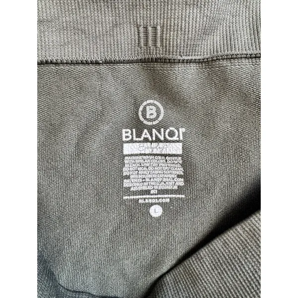 Blanqi Maternity Leggings Large Forest Green Over The Belly Everyday Supportive - Image 4